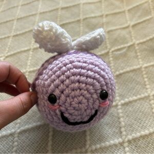 Crocheted Bee Plushie Stuffed Animal Cottagecore Fairy‎ Whimsical
